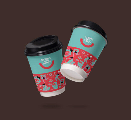 Coffee cup mockup template